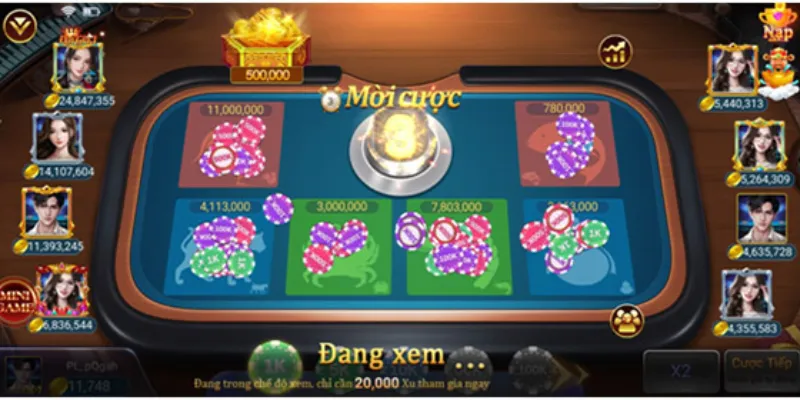 Tỷ lệ trả thưởng cụ thể trong game bầu cua