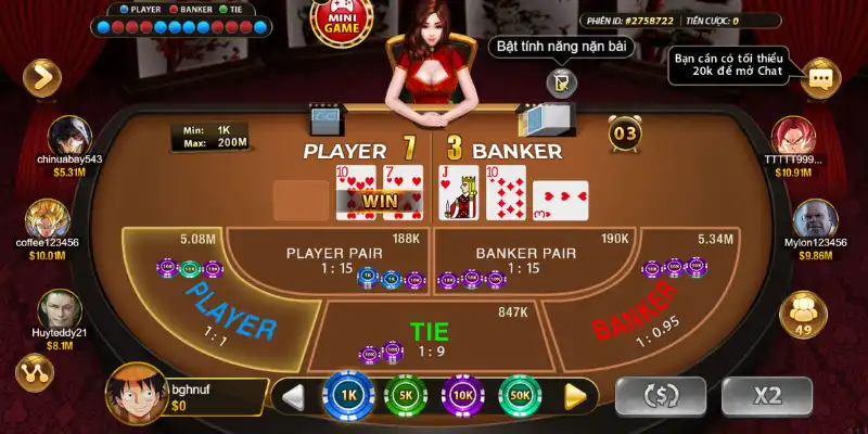 Luật chơi bài baccarat cơ bản